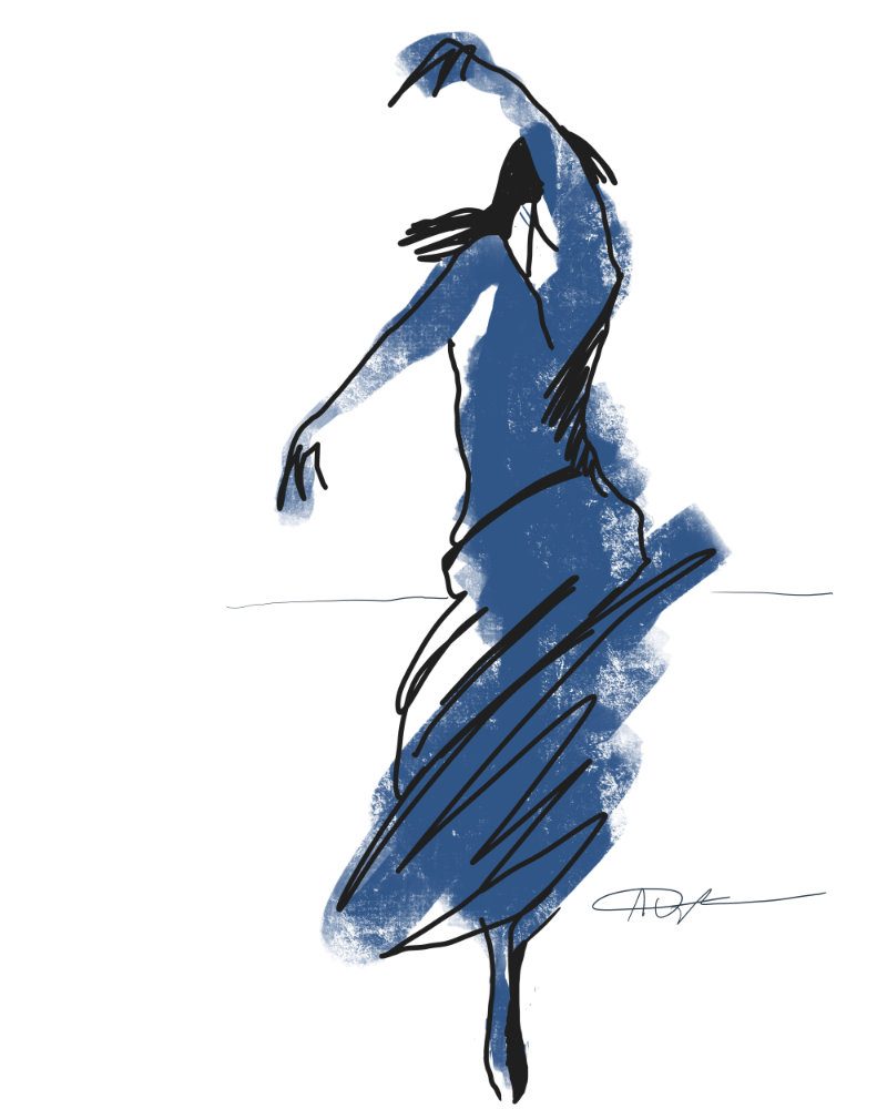 Tanz 2026-02 Tanz mit Procreate erstellt