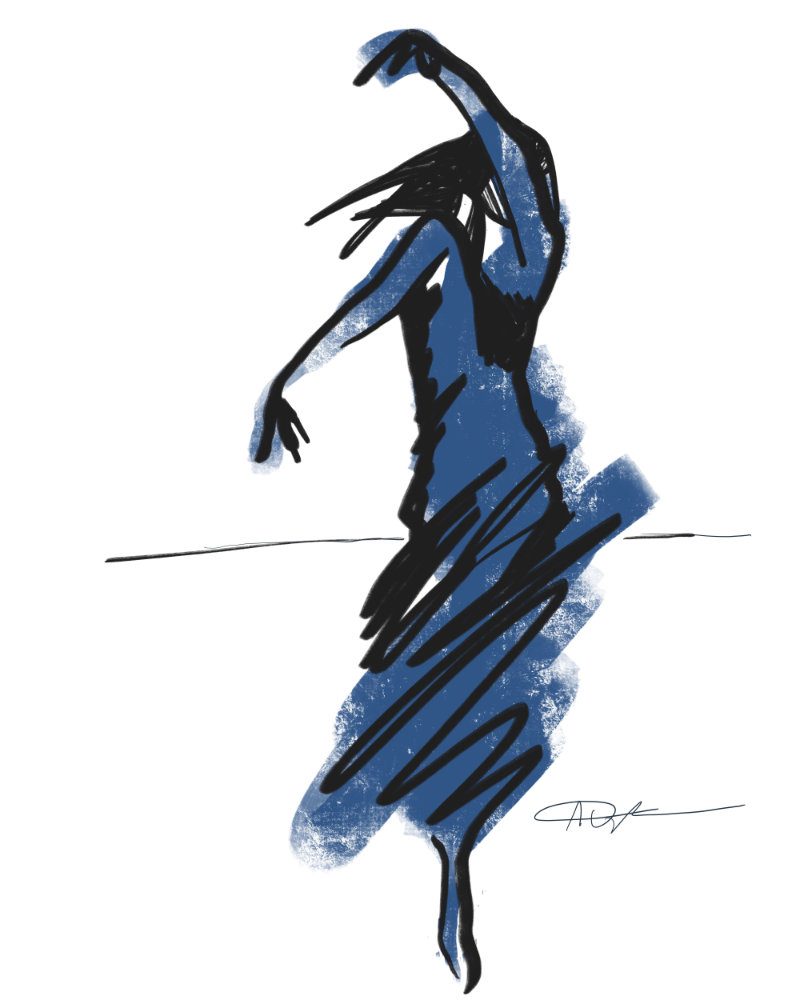 Tanz 2026-02 Tanz mit Procreate erstellt