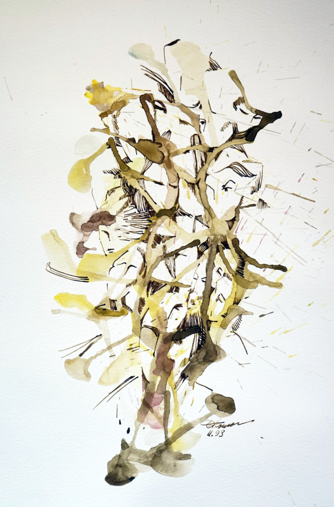 Lebenslinien_1991-93_01 Lebenslinien Aquarell und Tusche